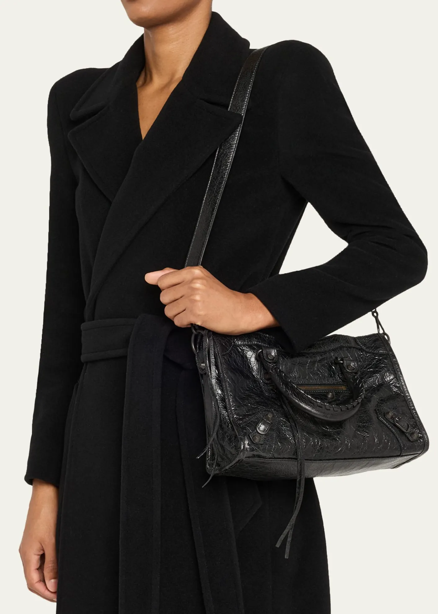 BalenciagaLe City Small Leather Top-Handle Bag