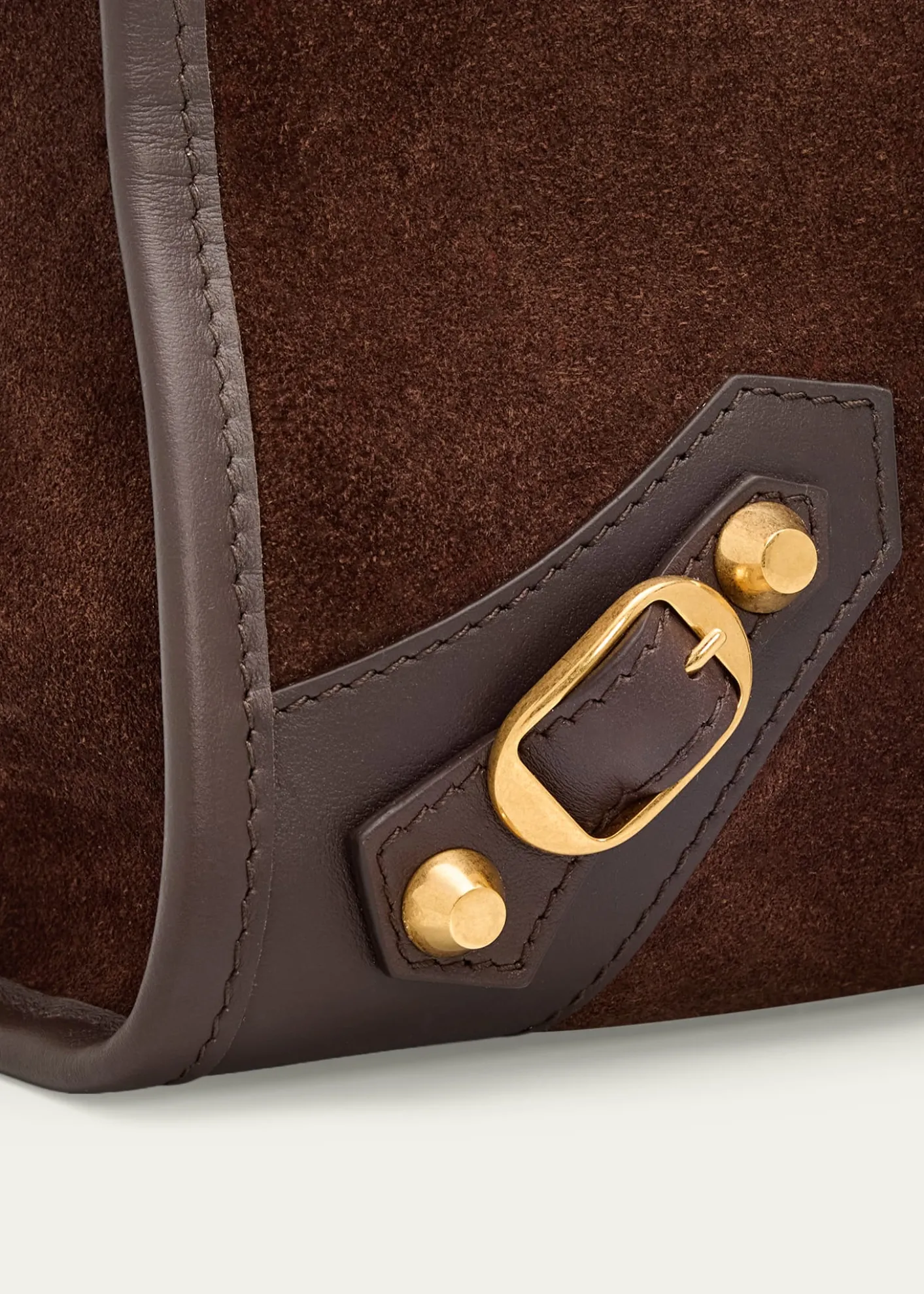 BalenciagaLe City Suede & Leather Top-Handle Bag
