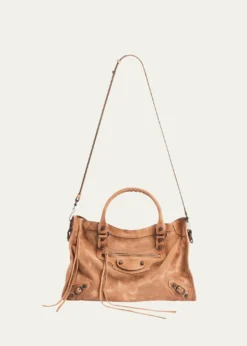 BalenciagaLe City Suede Medium Tote Bag