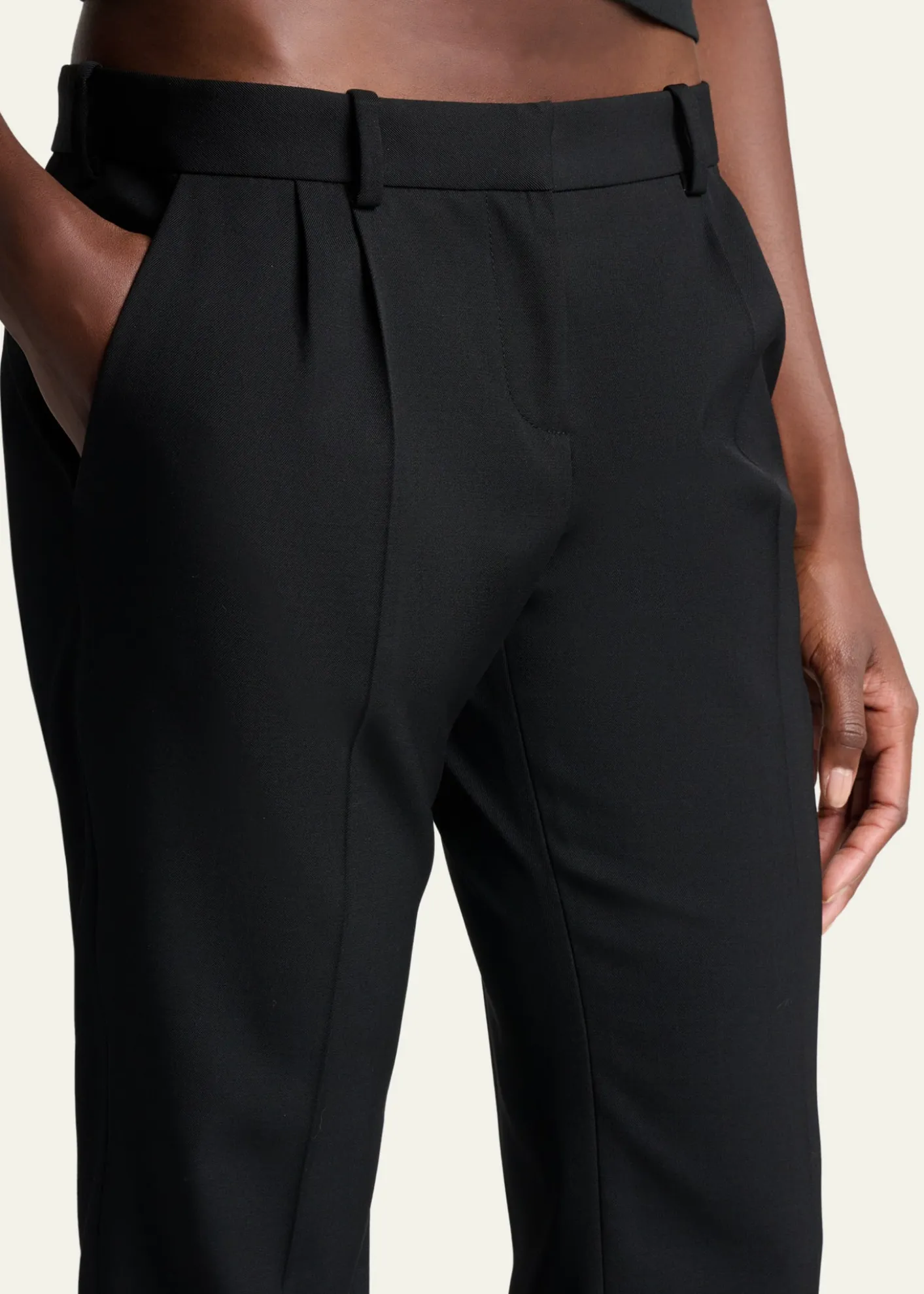 BalenciagaLow-Rise Slim-Leg Tailored Pants