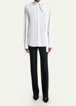 BalenciagaLow-Rise Slim-Leg Tailored Pants