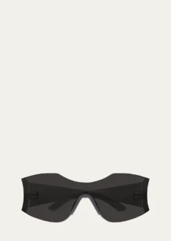 BalenciagaMen's BB Logo Nylon Shield Sunglasses