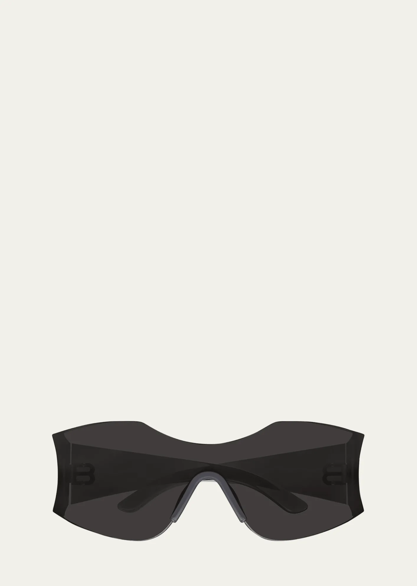 BalenciagaMen's BB Logo Nylon Shield Sunglasses