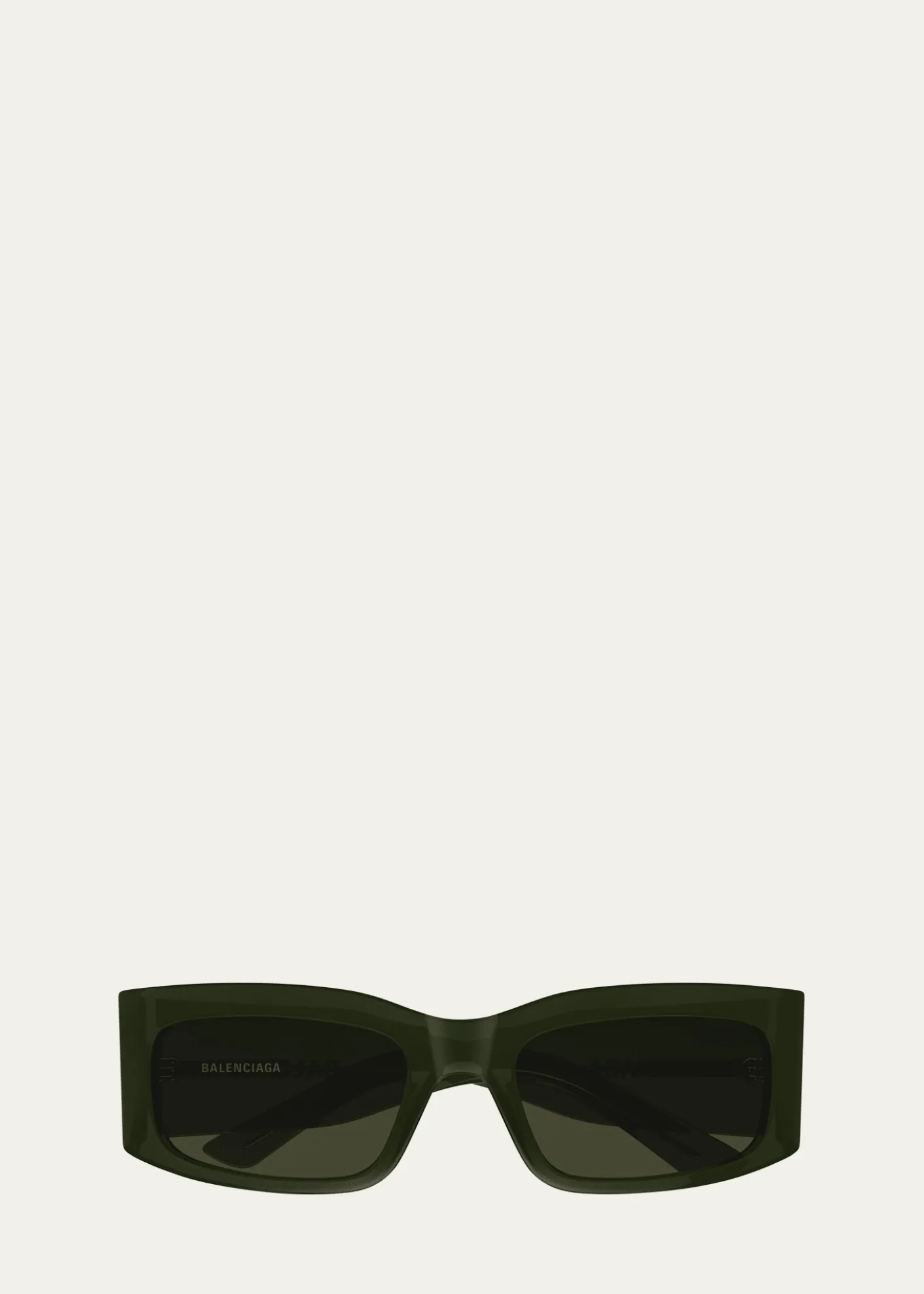 BalenciagaMen's BB0328S Acetate and Nylon Rectangle Sunglasses