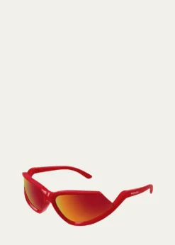 BalenciagaMen's BB0289SM Plastic Wrap Sunglasses