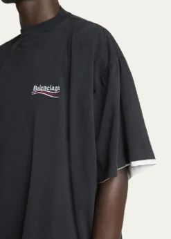 BalenciagaMen's Double-Layer T-Shirt