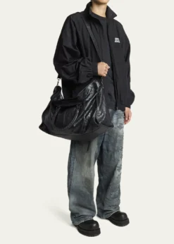 BalenciagaMen's Le City Leather Travel Duffel Bag