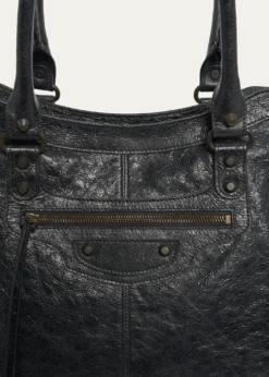 BalenciagaMen's Le City Leather Travel Duffel Bag
