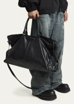 BalenciagaMen's Le City Leather Travel Duffel Bag
