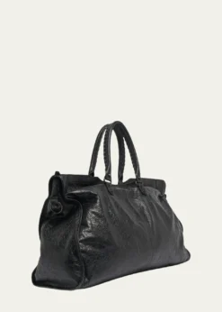 BalenciagaMen's Le City Leather Travel Duffel Bag