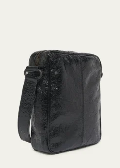 BalenciagaMen's Le City Leather Crossbody Bag