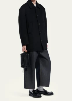 BalenciagaMen's Le City Leather Toiletry Bag