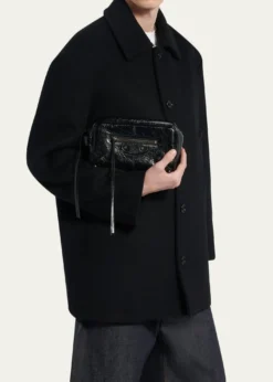 BalenciagaMen's Le City Leather Toiletry Bag