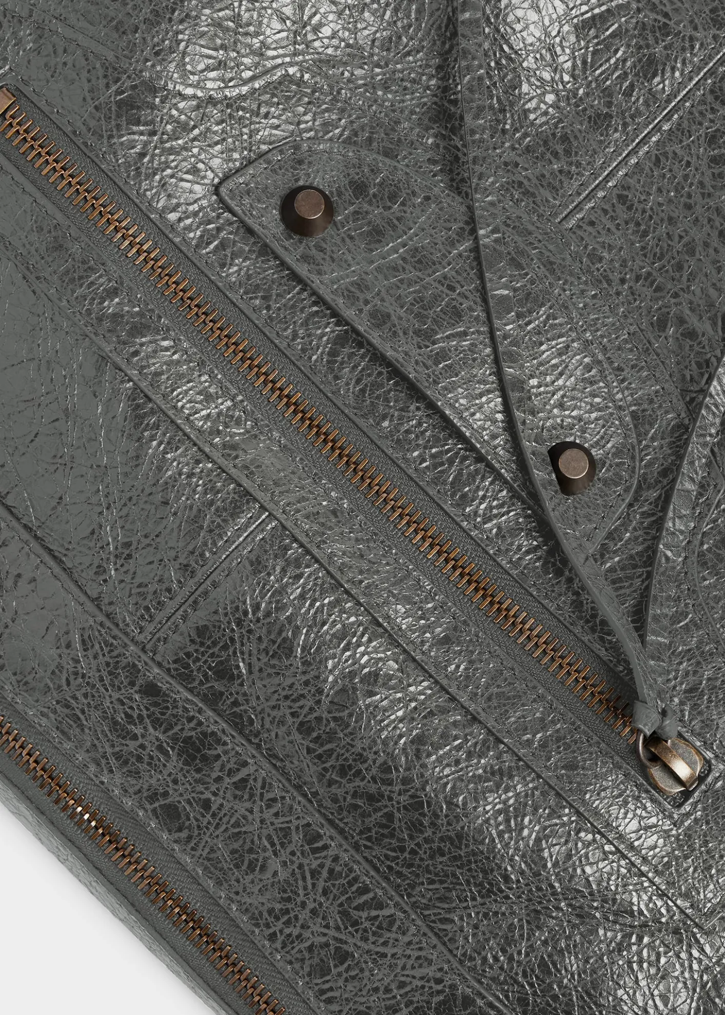 BalenciagaMen's Le City Moto Medium Leather Crossbody/Shoulder Bag