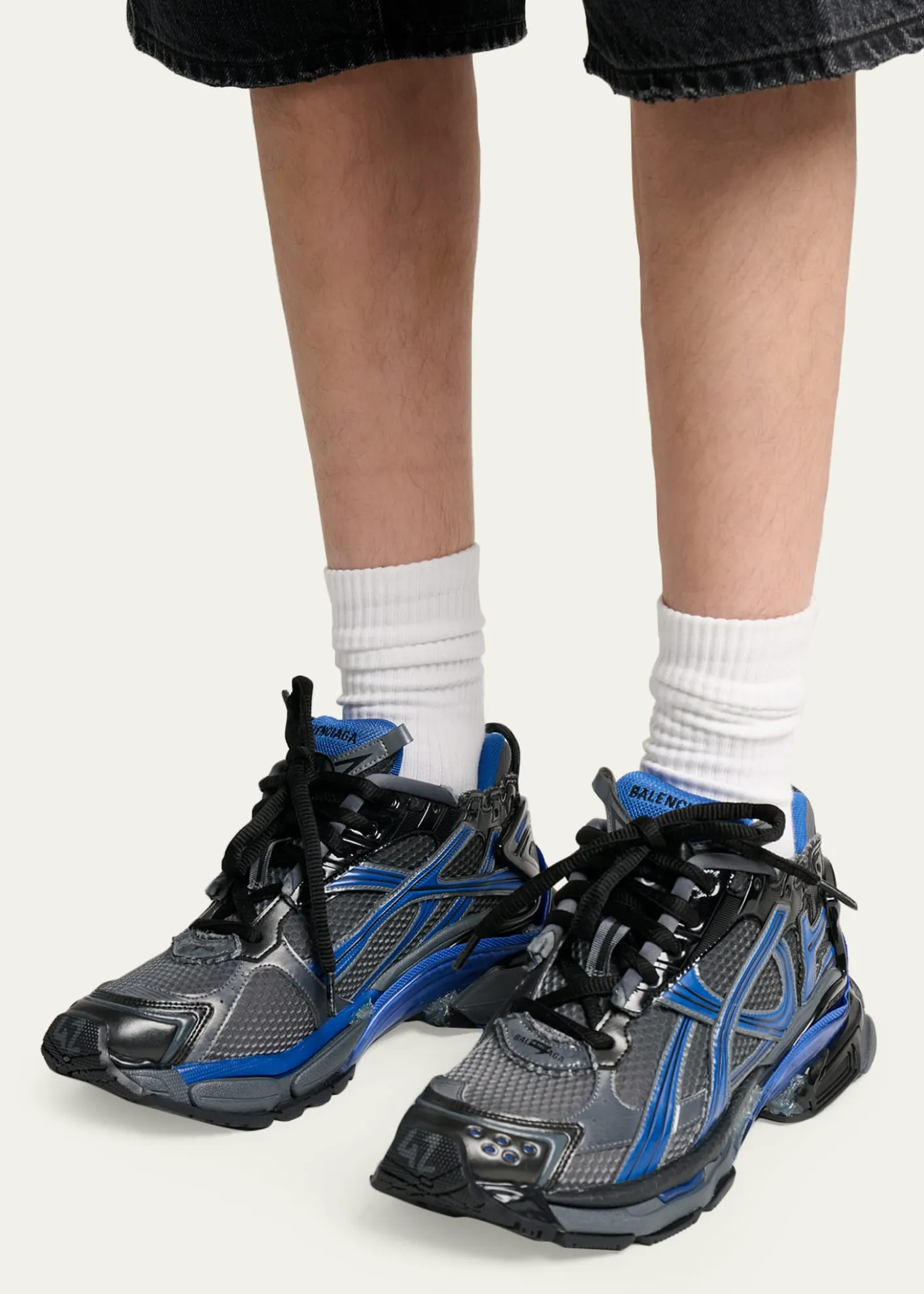 BalenciagaMen's Mesh Runner Sneakers