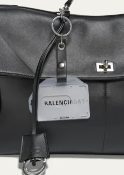 BalenciagaMen's Rodeo Calfskin Portfolio Bag
