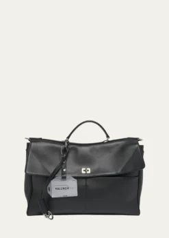 BalenciagaMen's Rodeo Calfskin Portfolio Bag