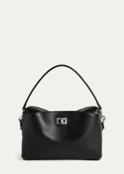 BalenciagaMen's Rodeo Leather Camera Bag