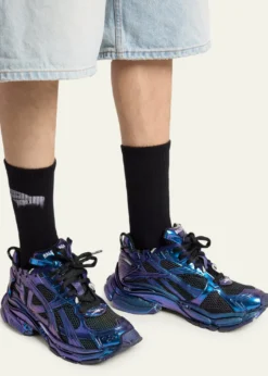BalenciagaMen's Runner Iridescent Low-Top Sneakers