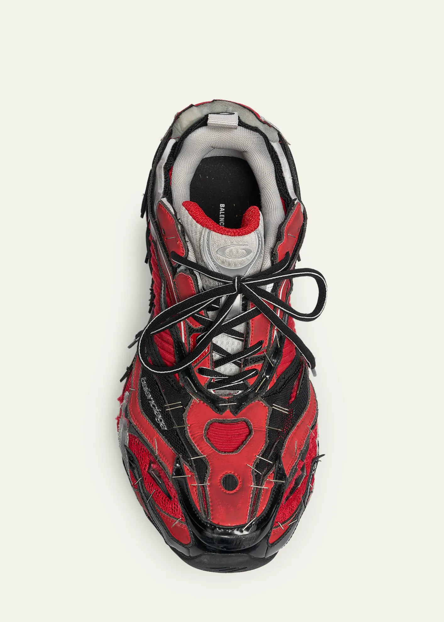 BalenciagaMen's Soleless Distressed Low-Top Sneakers