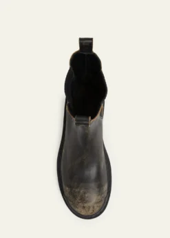 BalenciagaMen's Strike Worn-Out Leather Chelsea Boots