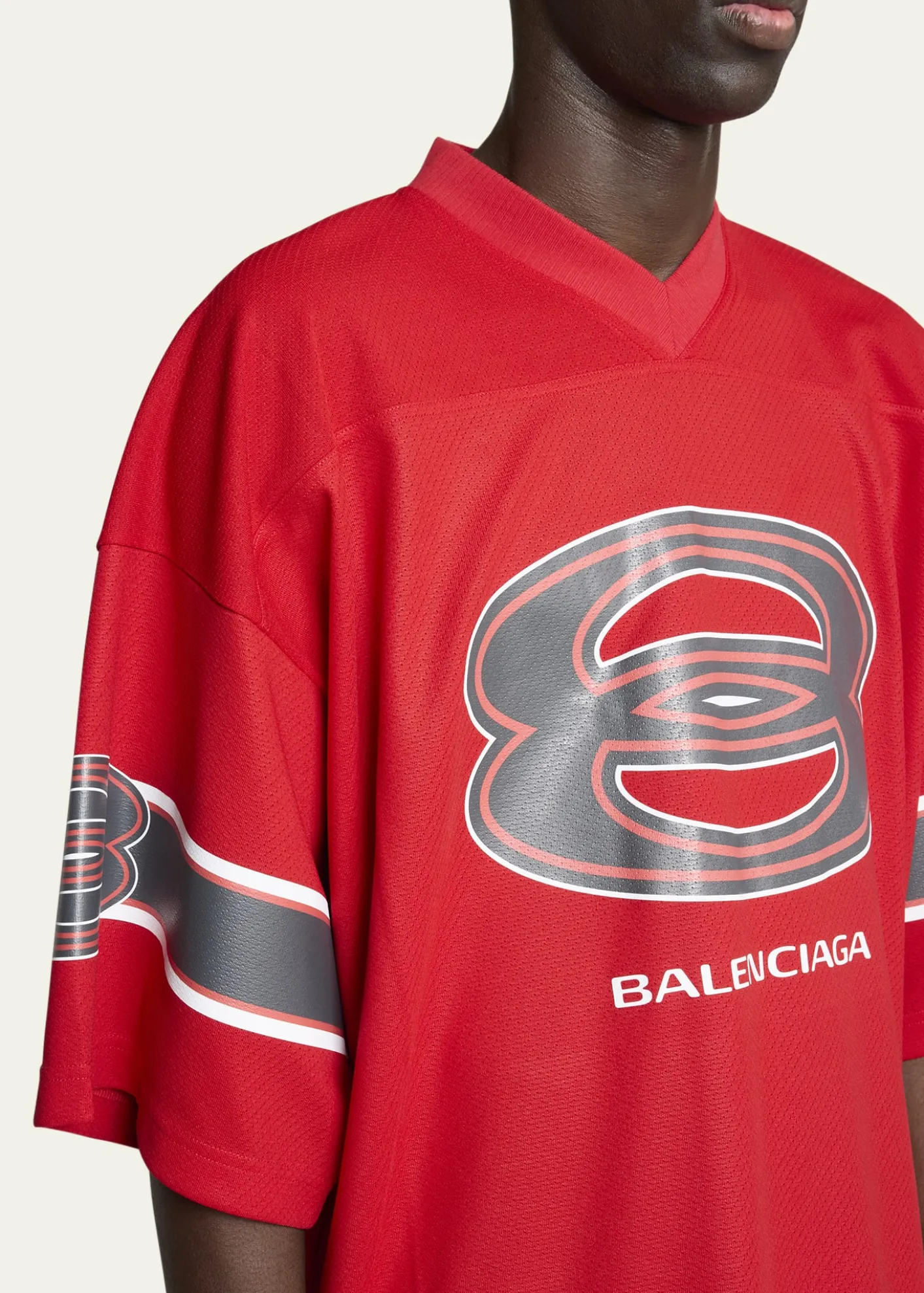 BalenciagaMen's Unity Sports Icon Mesh Jersey T-Shirt