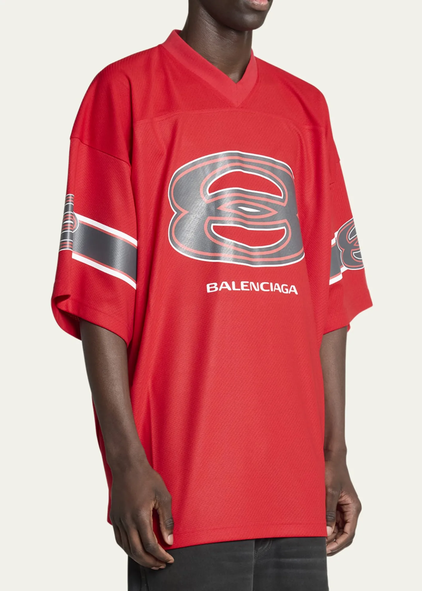 BalenciagaMen's Unity Sports Icon Mesh Jersey T-Shirt