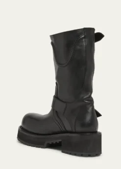BalenciagaMen's Venom Leather Combat Boots