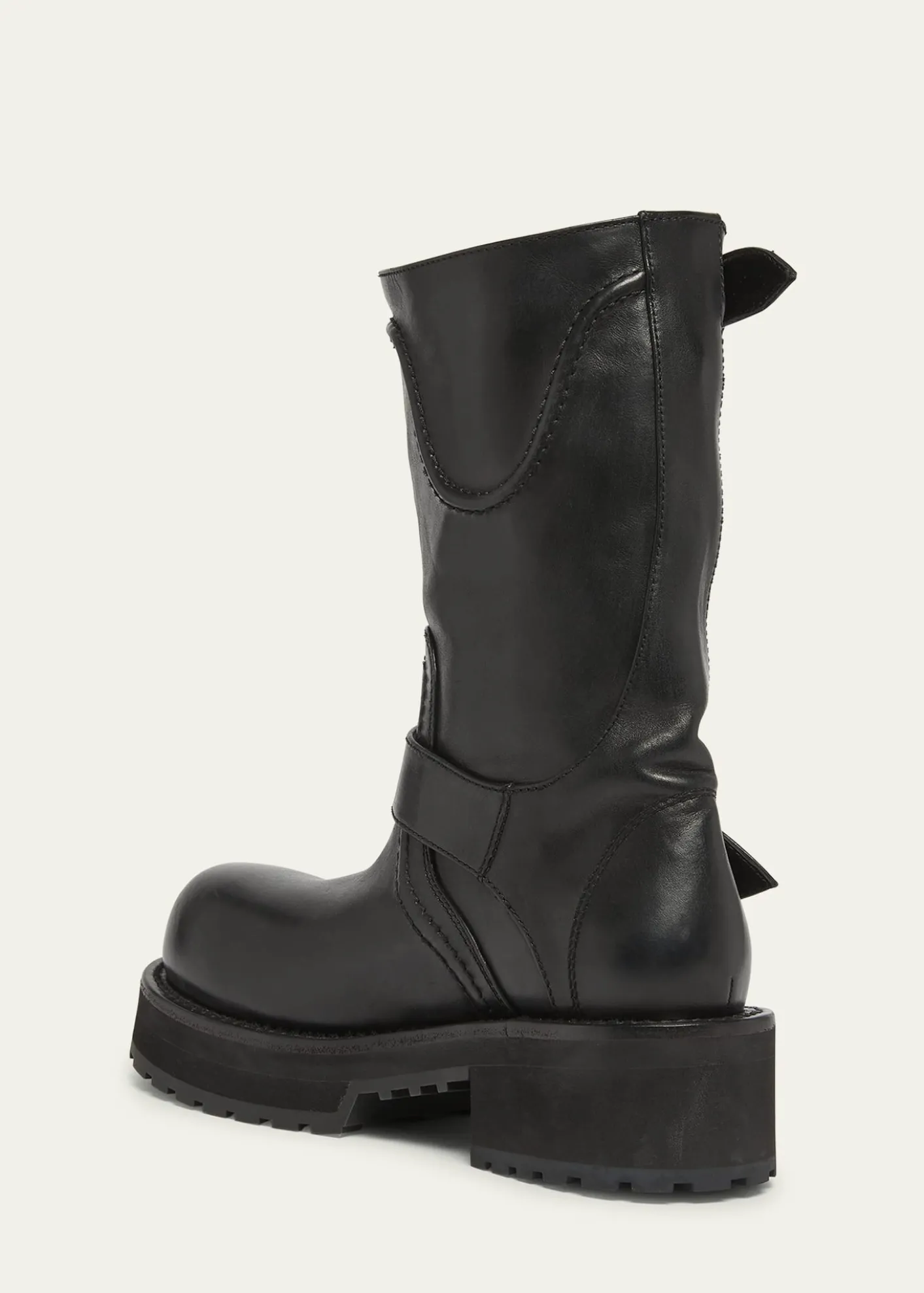 BalenciagaMen's Venom Leather Combat Boots
