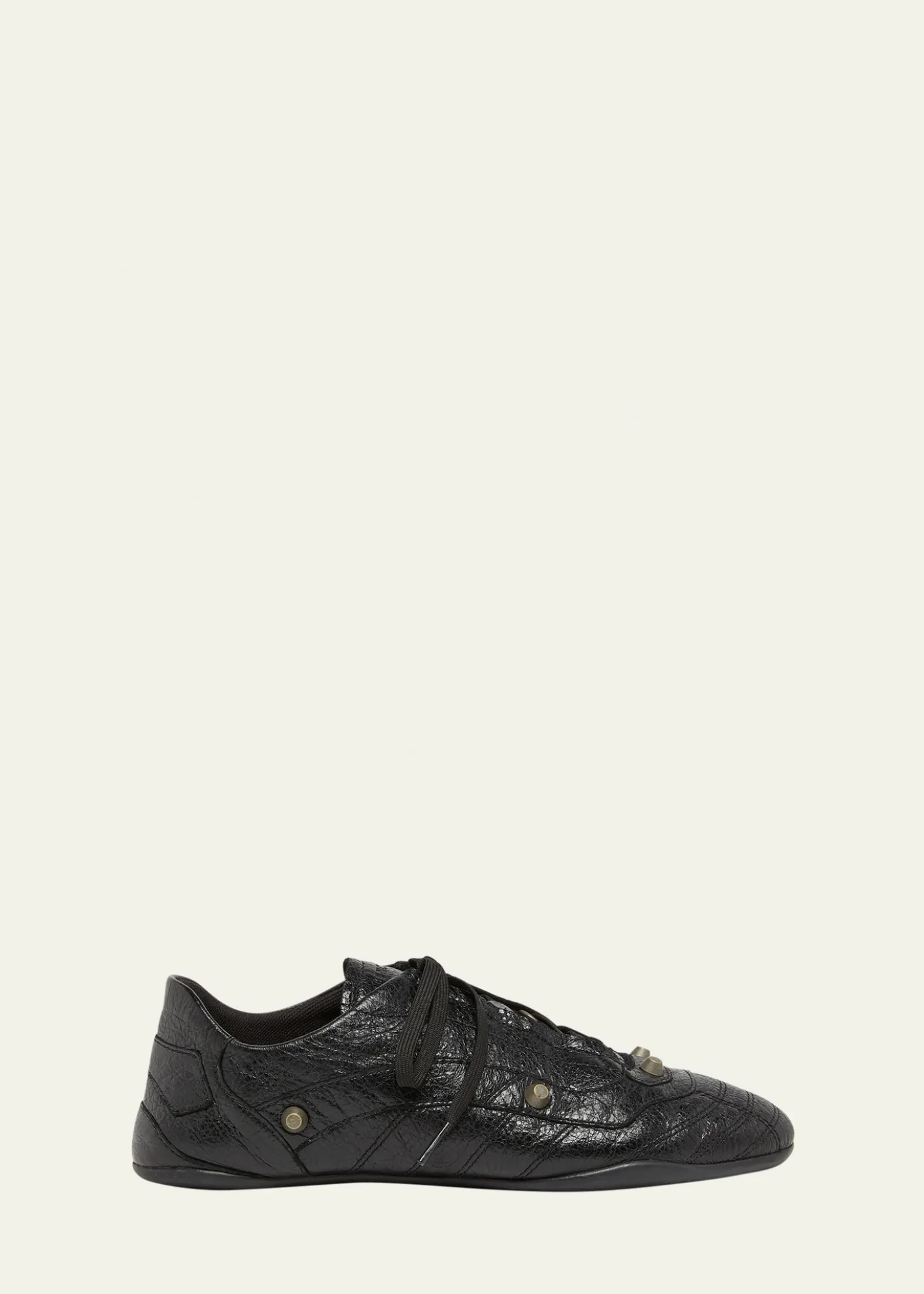 BalenciagaMen's Zen Slim Studded Leather Low-Top Sneakers