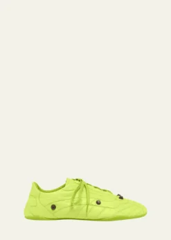 BalenciagaMen's Zen Slim Studded Leather Low-Top Sneakers