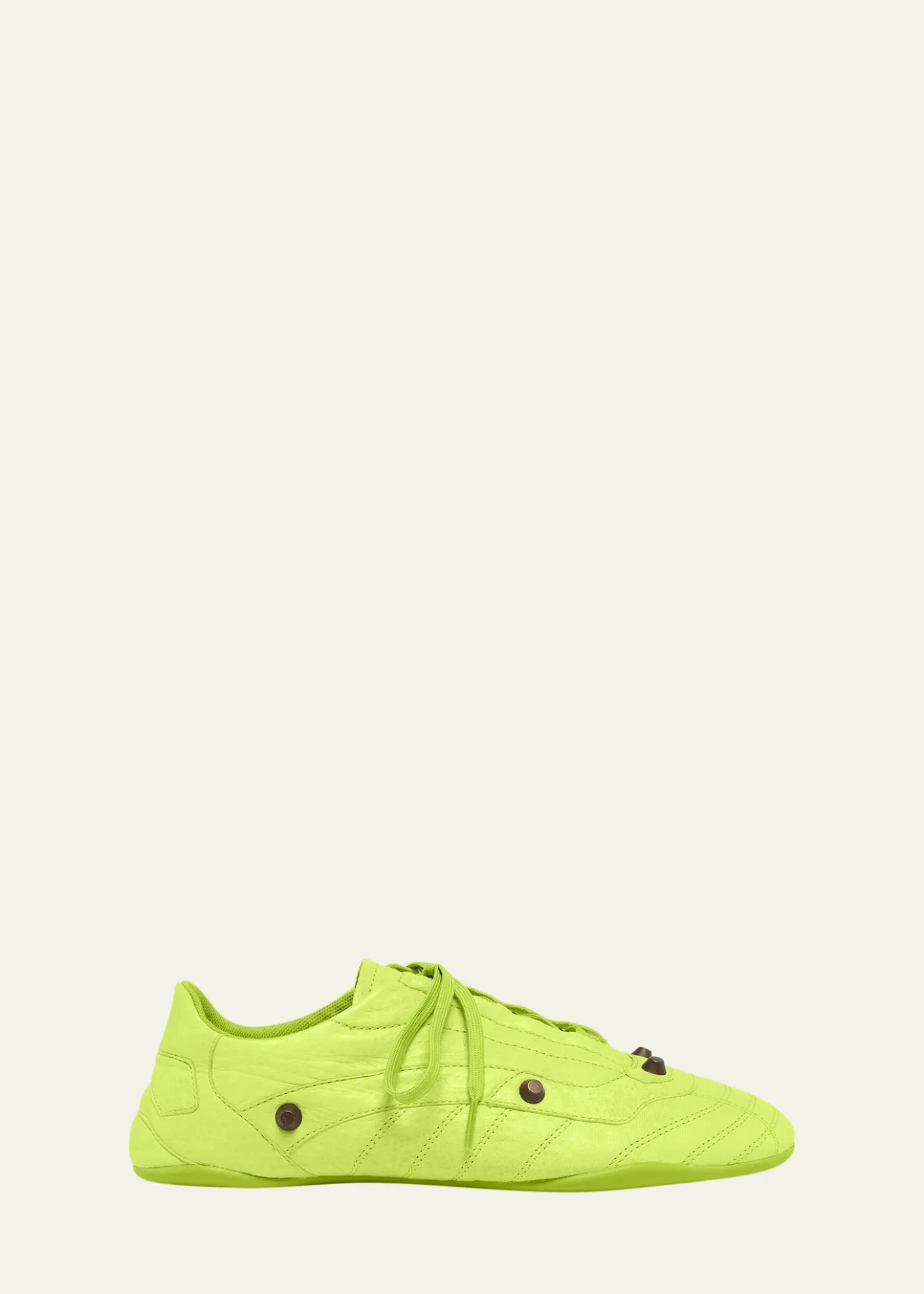 BalenciagaMen's Zen Slim Studded Leather Low-Top Sneakers