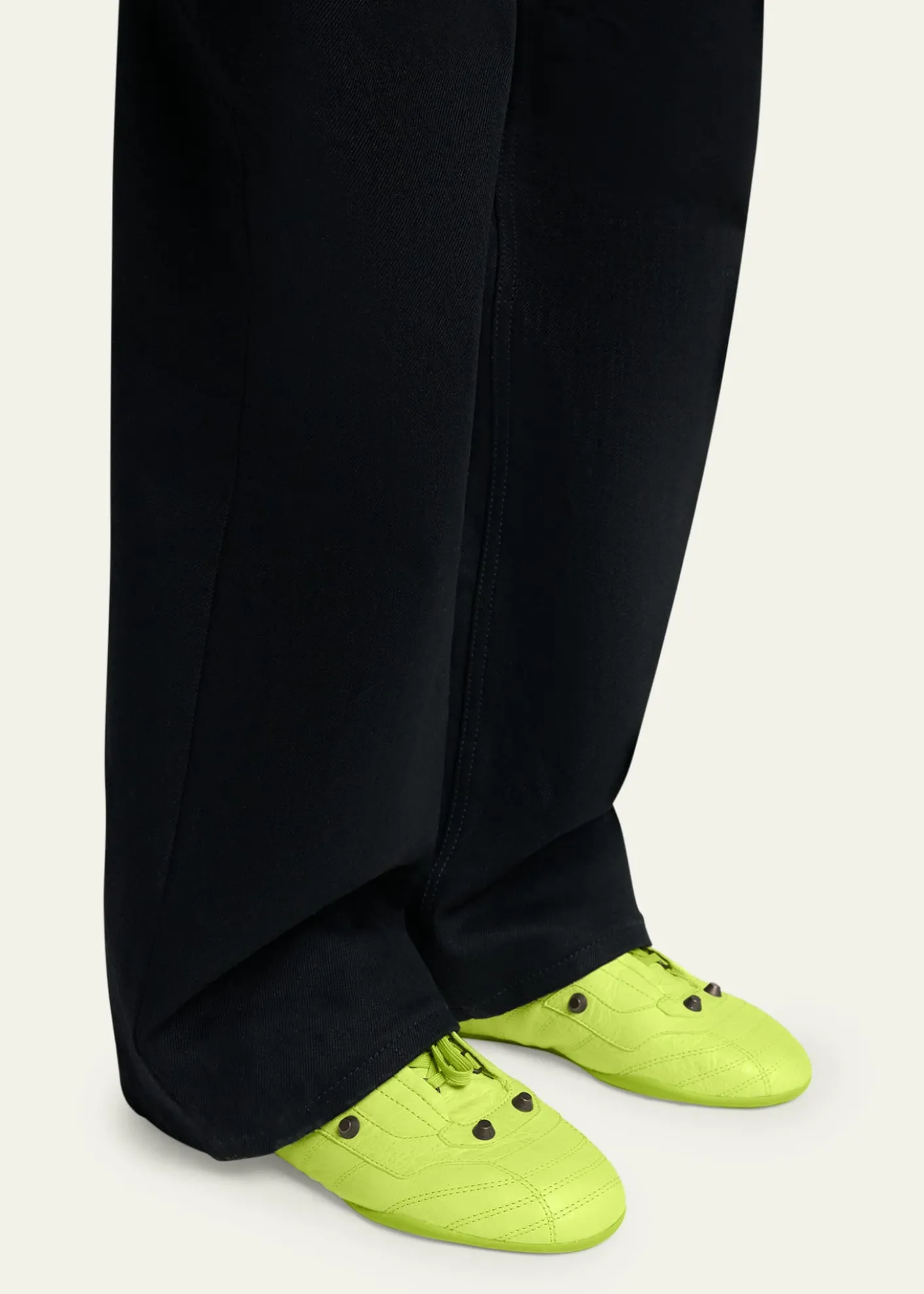 BalenciagaMen's Zen Slim Studded Leather Low-Top Sneakers