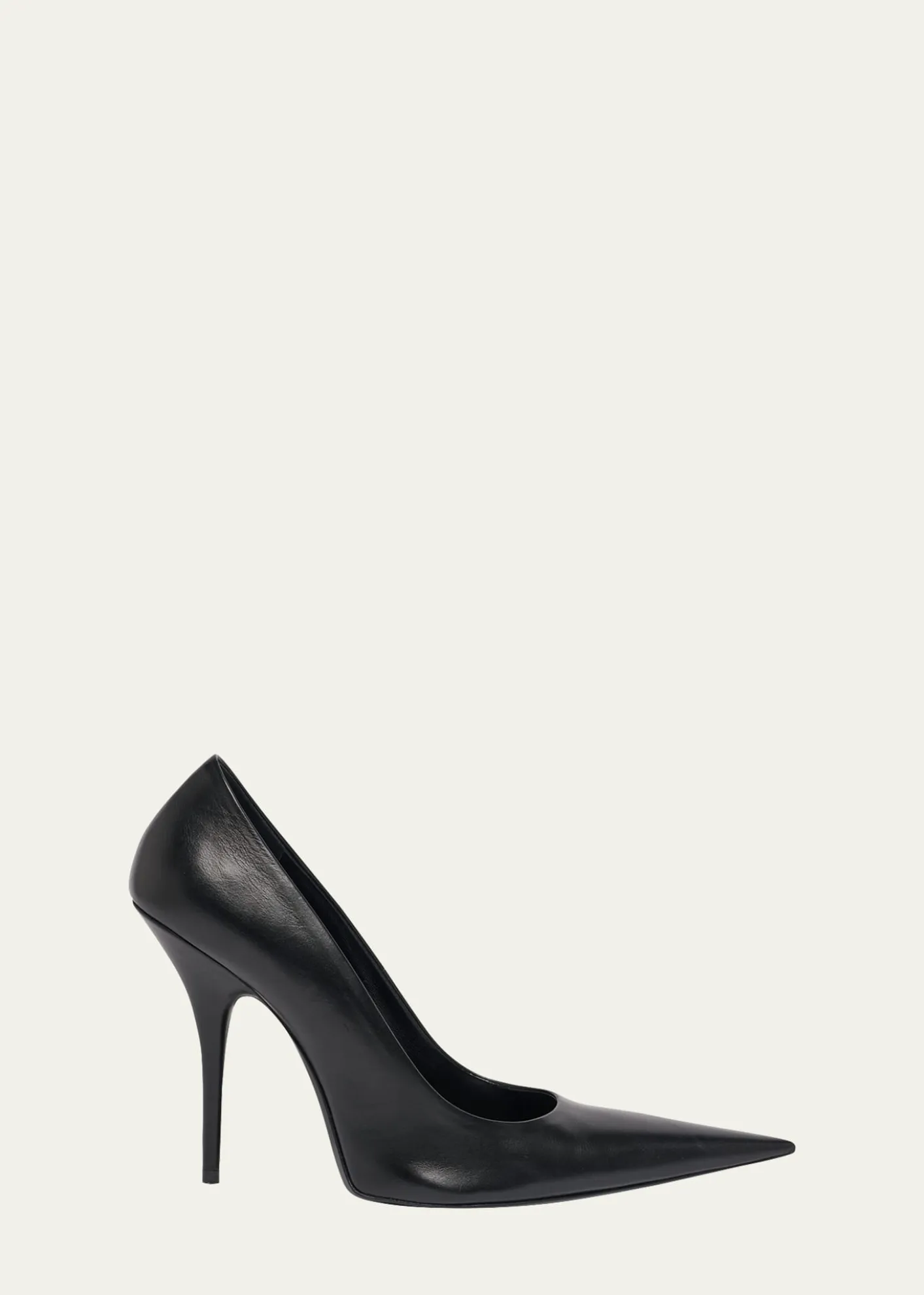 Balenciaga90mm Avenue Leather Pointed-Toe Pumps
