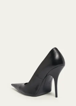 Balenciaga90mm Avenue Leather Pointed-Toe Pumps