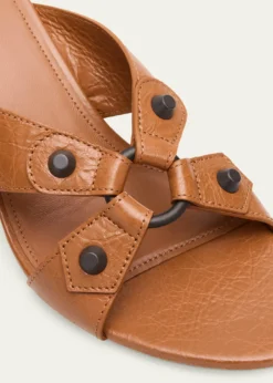 Balenciaga70mm City Arena Leather Mule Sandals
