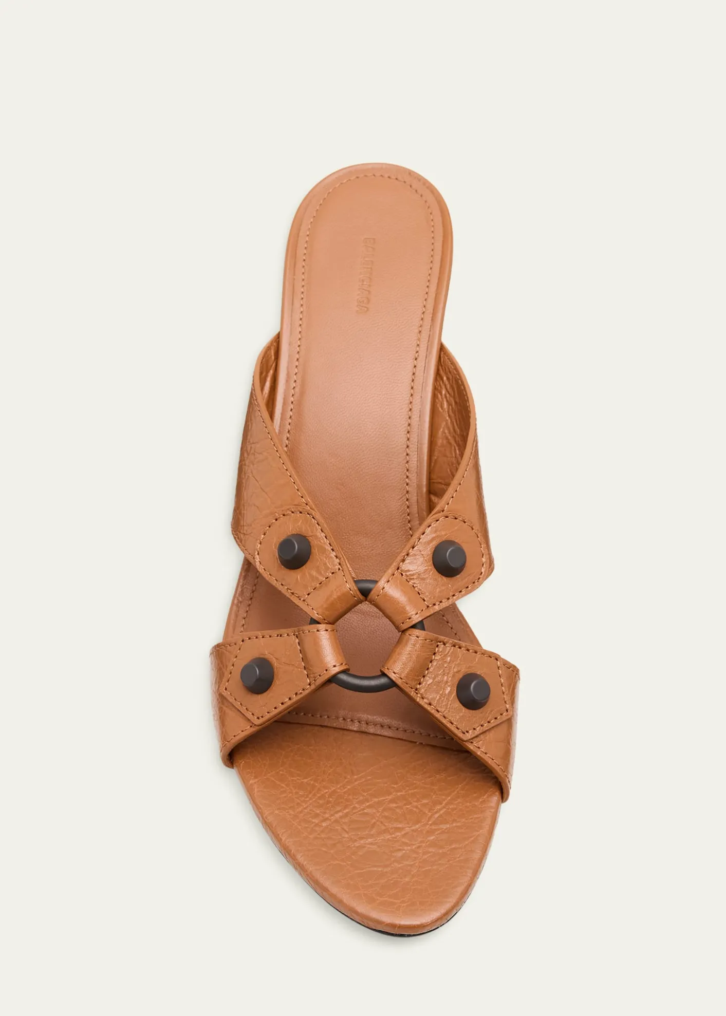 Balenciaga70mm City Arena Leather Mule Sandals