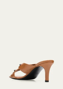 Balenciaga70mm City Arena Leather Mule Sandals