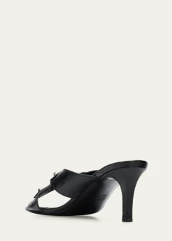 Balenciaga70mm City Arena Leather Mule Sandals