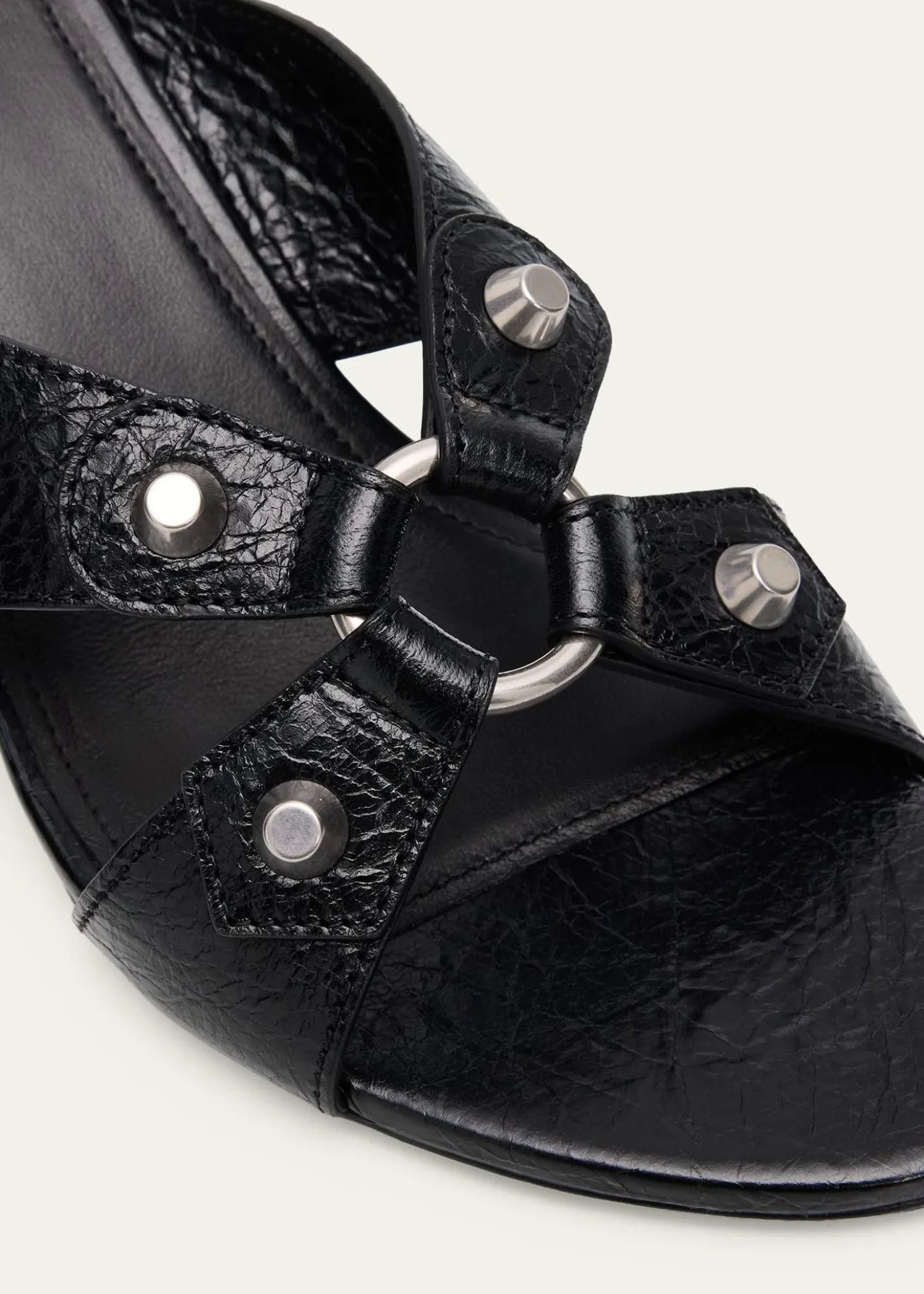 Balenciaga70mm City Arena Leather Mule Sandals