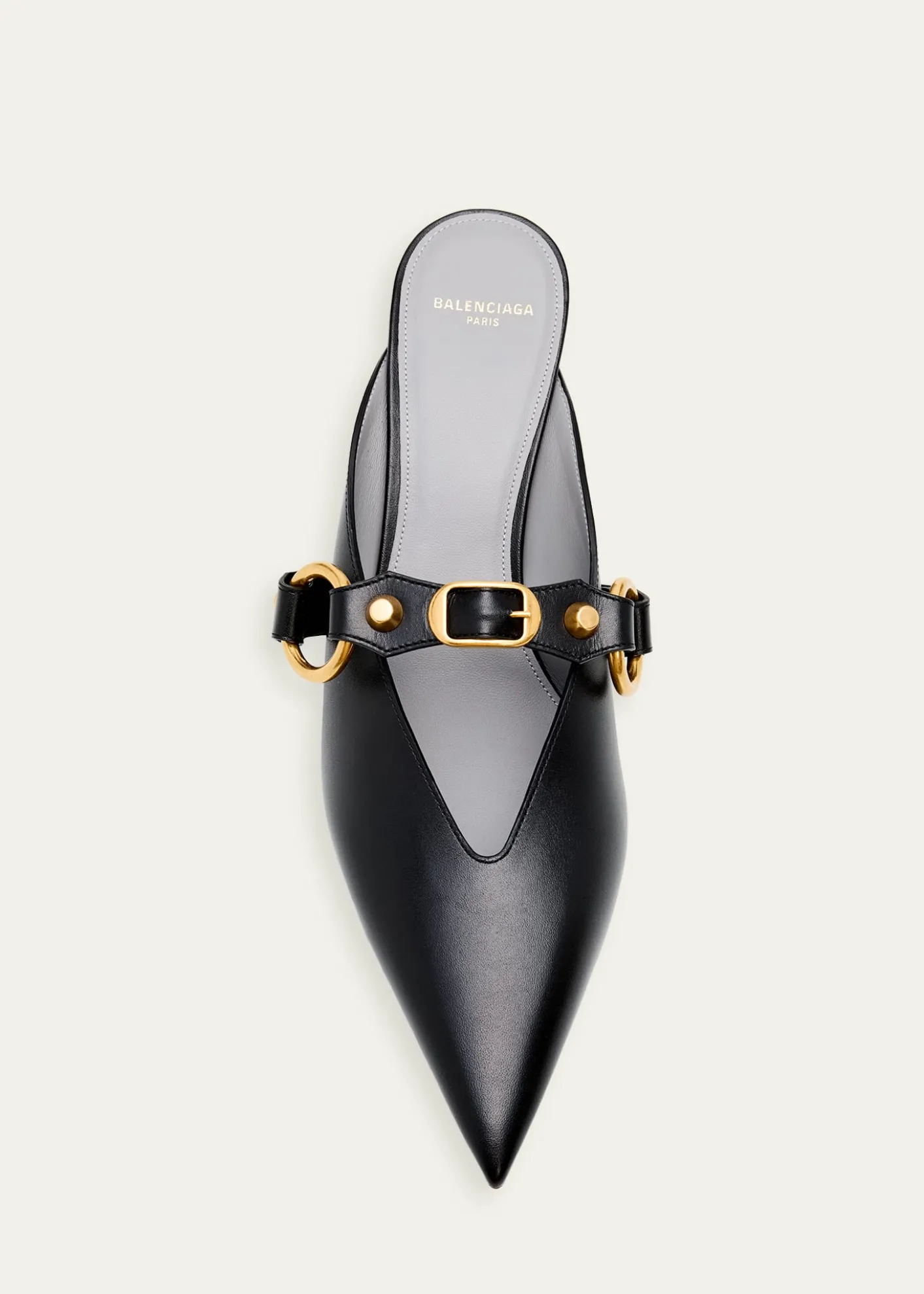 Balenciaga45mm City Leather Mules