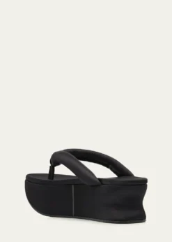 Balenciaga90mm Gaeta Satin Platform Thong Sandals