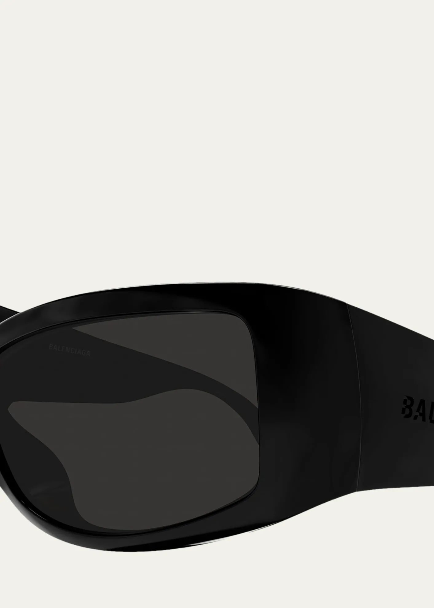 Balenciaga66mm Wraparound Mask Sunglasses