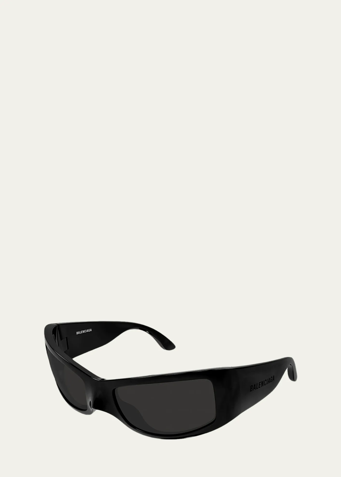Balenciaga66mm Wraparound Mask Sunglasses