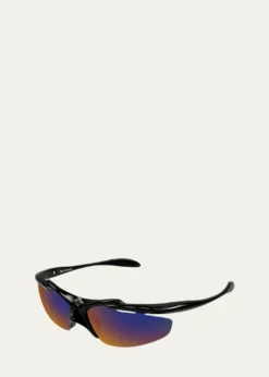 Balenciaga72mm Wraparound Shield Sunglasses