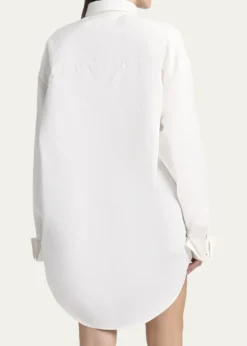 BalenciagaOrgandi Cotton-Silk Poplin Cocoon Collared Shirt