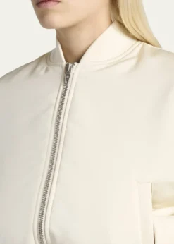 BalenciagaPadded Faille Crop Bomber Jacket
