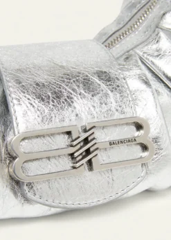 BalenciagaPamela Small Metallic Leather Shoulder Bag