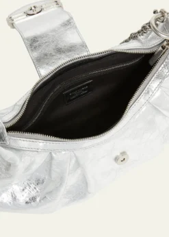 BalenciagaPamela Small Metallic Leather Shoulder Bag