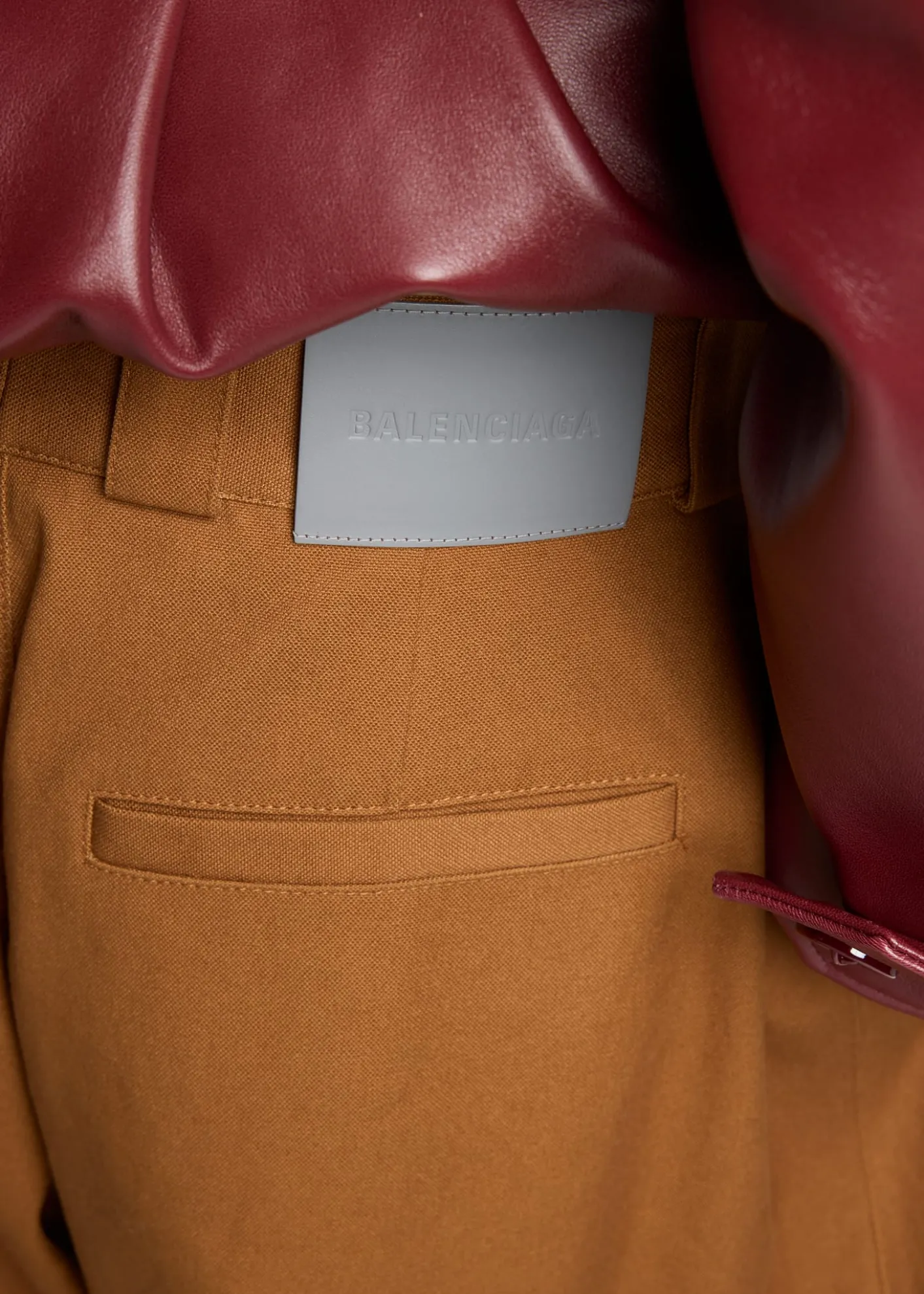BalenciagaPleated Barrel-Leg Ankle Bermuda Pants